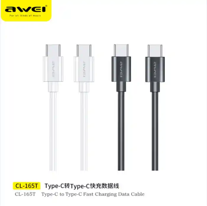 Awei CL-165T 60W Type-C To Type-C fast charging Data Cable